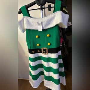 Planet Gold Plus - ELF Sweater Dress Christmas - Womens - XL New with tags